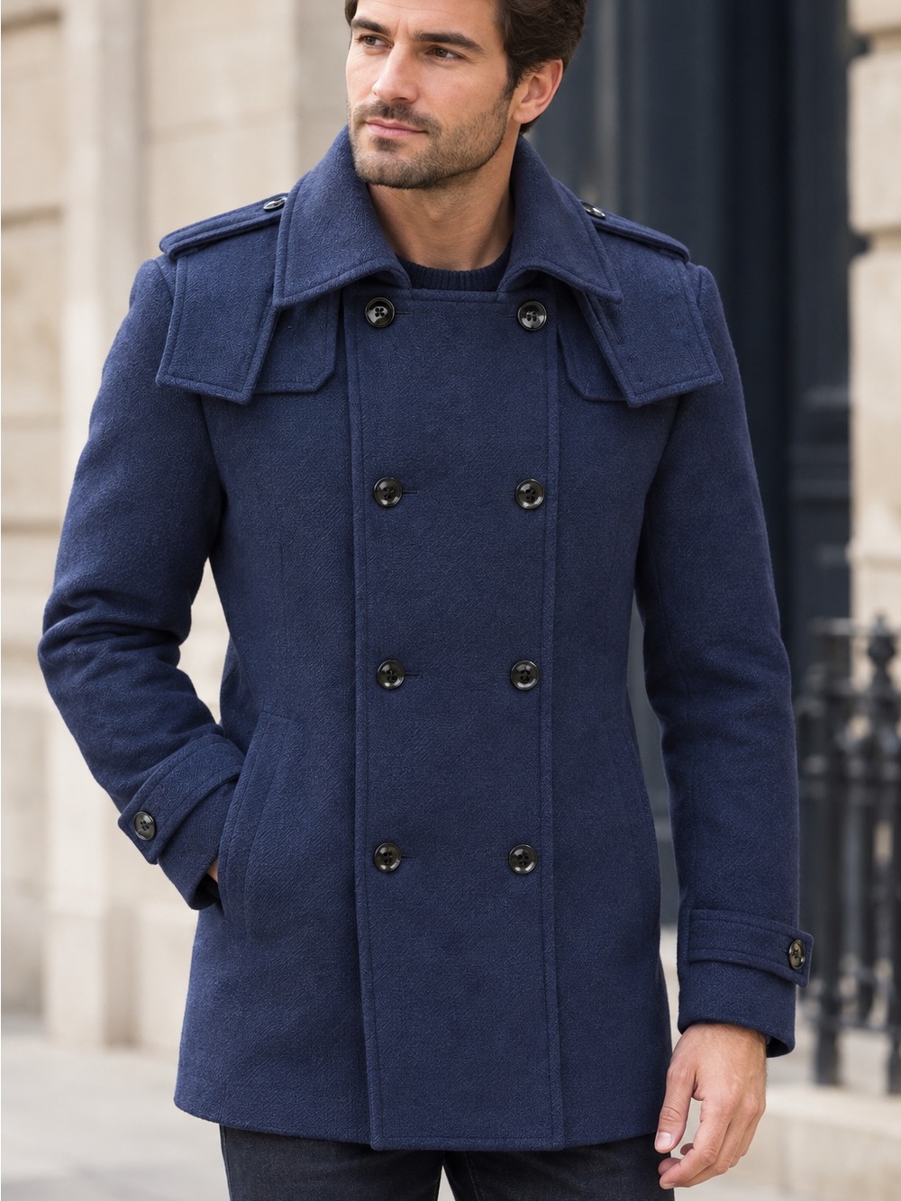 NEW BOSS HUGO BOSS JACKET NAVY BLUE